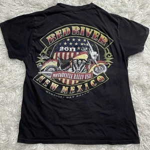Red River Motorrad Rallye 2011 T-Shirt Größe Large Distressed - Bild 1 von 5