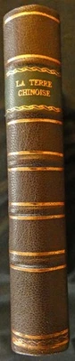 La Terre Chinoise, Pearl S. Buck  in French, custom leather binding, 1946 - Image 1 of 4