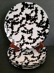 Kiste und Fass Fledermaus Teller 8,5" Halloween 4er Set Salat Mittagessen - Bild 1 von 5