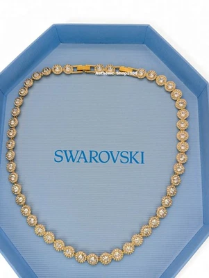 NUEVO 100% SWAROVSKI Oro Blanco Cristales Una Angélico Tenis Collar 5720505 Foto 1 de 4