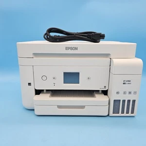 Imprimante à jet d'encre tout-en-un sans fil Epson EcoTank ET4760 blanche testée en l'état pour pièces - Photo 1/11