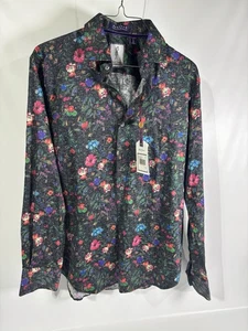 Camisa Floral Robert Graham Wilkenson Flor Elástica $198 Multicolor Nueva Con Etiquetas Pequeña S - Imagen 1 de 8
