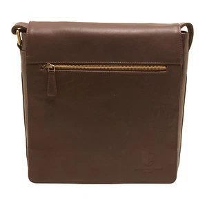 Underwood & Tanner - Brown Leather Mike Shoreditch Medium Messenger Bag - Picture 1 of 10