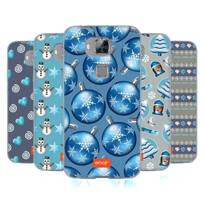 OFFICIAL emoji® WINTER PATTERNS SOFT GEL CASE FOR HUAWEI PHONES 2 - Image 1 of 4