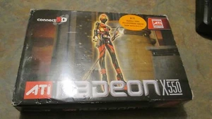 ATI Radeon X550 PCI-E Video Card Passive Cooling 256MB DDR VGA/DVI - Picture 1 of 8