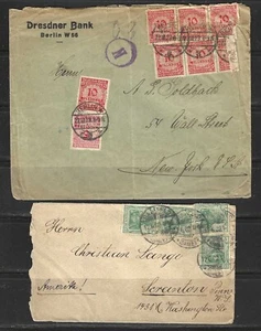 ALEMANIA -- (10) FUNDAS USADAS POSTALES -- DE 1920 - Imagen 1 de 7