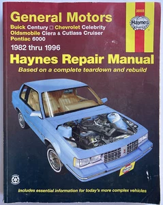 Haynes Repair Manual GM Chevrolet Century,Celebrity,Ciera,Cruiser,6000 (38005) - Bild 1 von 10