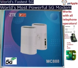 ZTE 5G/5G+ LTE Router-MC888 5G+ up to 3.6 Gbit/s or LTE Advanced Cat 16, 4th Gen - Imagen 1 de 5