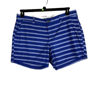 Pantalones cortos chinos Old Navy para mujer talla 16 azul a rayas. 100% algodón - Imagen 1 de 9