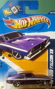 Hot Wheels '73 Ford Falcon XB Purple 1:64 Scale New 2012 Muscle Mania - Picture 1 of 9
