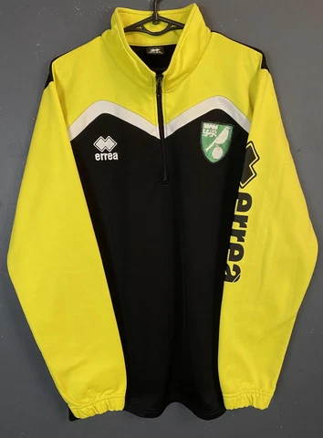 MEN'S ERREA FC NORWICH CITY TRAINING TOP SOCCER FOOTBALL SHIRT JERSEY SIZE L Cover