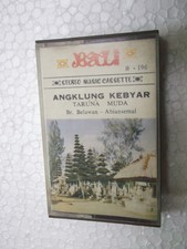 BALI MUSIC ANGKLUNG KEBYAR  ABIANSEMAL    RARE CASSETTE TAPE