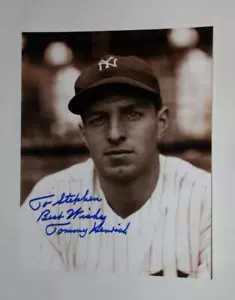 Tommy Henrich handsigniert 8x10 MLB 1993 Foto New York Yankees beste Wünsche - Bild 1 von 3
