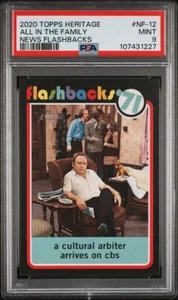 2020 TOPPS HERITAGE #NF-12 NEWS FLASHBACKS ALL IN THE FAMILY 🔥PSA 9🔥 - Picture 1 of 2
