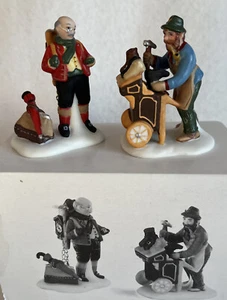 Department 56 Heritage Dickens Village Collection COBBLER & CLOCK PEDDLER 5839-4 - Picture 1 of 9