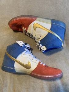 Nike SB Dunk High Tricolor USA Rot Weiß Blau 313171-674 Herren Größe 13 US - Bild 1 von 10