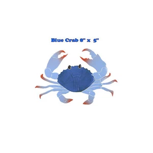 Crab 8" Blue Pool Mosaic Tile swim Bath wall table bar Table Top patio walk art - Picture 1 of 1