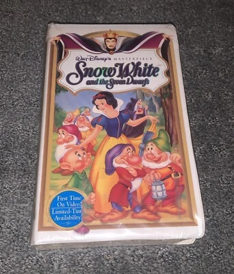 Snow White And The Seven Dwarfs VHS 1524 Walt Disney Masterpiece Sealed 1994 - Image 1 of 4