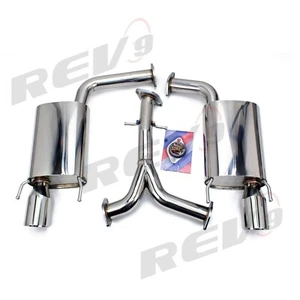 REV9 FLOWMAXX EXHAUST SYSTEM AXLE BACK STAINLESS FOR 06-11 LEXUS GS S190 62MM - Picture 1 of 5