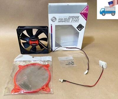 New EVERCOOL 120MM Dual Ball Bearing 4pin PWM PC Case Cooling Fan w/ Dust Filter - Image 1 of 4