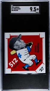 1980 Laughlin 300/.400/500 Club #27 Ernie Banks Chicago Cubs - SGC 9.5 Mint+ - Picture 1 of 2
