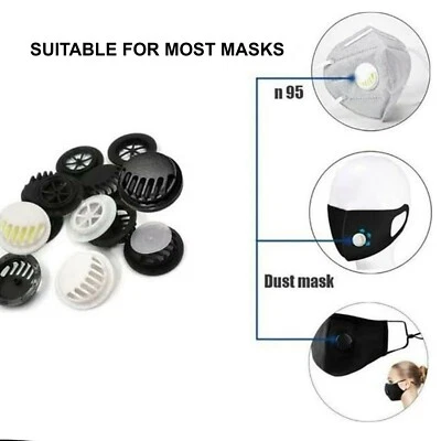 30pcs Breathing Valve, Air Breathing Filter Accessories For Face Mask - Cheapest - Image 1 of 4