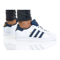 Para Hombre Adidas SuperStar Blanco/Azul Marino/Rojo FV8270 | eBay