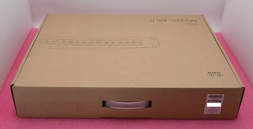 NEW Cisco Meraki MS220-48LP-HW 48x 1GE POE+ 4x 1G SFP 1U Cloud Switch UNCLAIMED - Image 1 of 4
