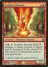 MTG - Morningtide - Sunflare Shaman - 2X - Foil - NM