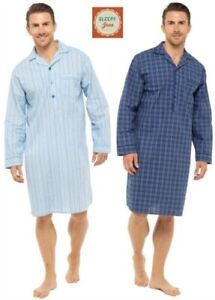 Sleepy Joes 100% Cotton Nightshirt Lightweight Poplin Sleepshirt Nightwear
