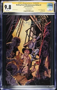 Walking Dead 15th Ann #2 VIRGIN VARIANT CGC SS 9.8 signed Greg Nicotero DIRECTOR - Picture 1 of 1