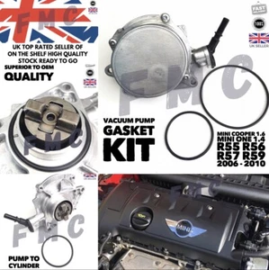 MINI COOPER 1.6 Vacuum Pump Gasket Seal Set R55 R56 R57 Mini One 1.4 Clubman - Picture 1 of 11