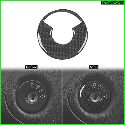 Tablero de instrumentos de fibra de carbono real para Chevrolet Malibu 2008-12 embellecedor de llave de encendido Foto 1 de 4