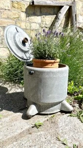 schöne alte Wanne Zinkwanne Pflanzgefäß, tolle Patina, shabby chic vintage antik - Bild 1 von 9