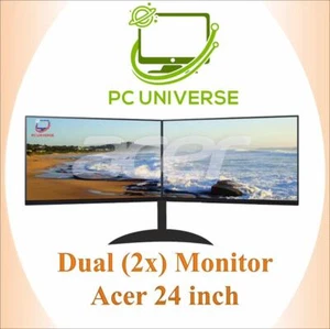 Dell 7010 Ultra Small, 8GB DDR3, 500GB HDD, Dual (2x) Acer 24 Inch Widescreen... - Picture 1 of 1