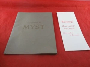 The Journal of Myst + Three Hints Sheet PC Computer Insert Journal is unused! - Picture 1 of 2