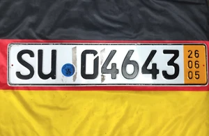 Germany German Temporary License Plate - Siegburg / Rhein-Sieg-Kreis – Nordrhein - Picture 1 of 1
