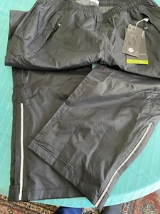 NWT 33,000 ft. Mens unlined Black wind / rain pants. Medium - Picture 1 of 6