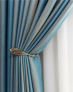 Nordic Style Gradient Color Blackout Curtain Window Drape for Living Room 1Panel - Picture 1 of 54