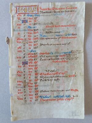 September October Habet Dies - Handschrift Tusche Auf Pergament - Kalender 1700 • 7.50€
