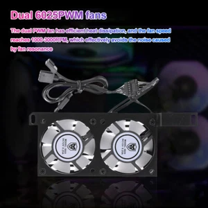 Low Noise Cooling Fan 1000-3000RPM 5V for DDR/DDR2/DDR3/DDR4/DDR5 (Black) - Bild 1 von 12