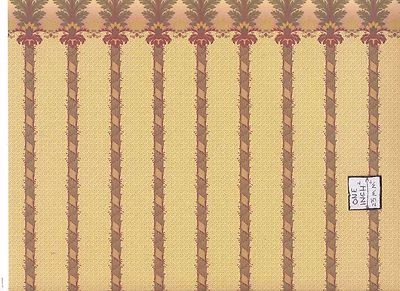 Brodnax Impresiones Brighton con Borde 1VT309 Victoriano Papel Pintado Casa de Muñecas Escala 1/12 Foto 1 de 2