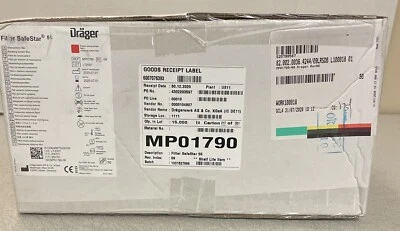 Nuevo filtro SafeStar 55 MP01790 de Drager estuche para adultos de 50 Foto 1 de 2