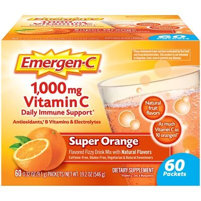 Emergen-C 1000mg Vitamin C Powder for Daily Immune Support Caffeine Free Vitamin - Image 1 of 4
