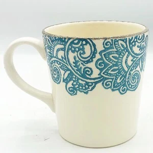 Taza mandala azul de cerámica en Portugal hecha en Portugal - Imagen 1 de 8
