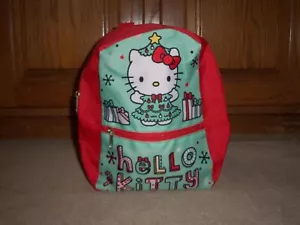 NEW, HELLO KITTY 9" MINI BACKPACK, CHRISTMAS - Picture 1 of 3