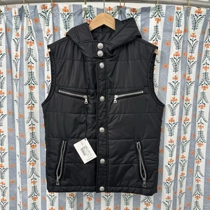 Balmain Men's Puffer Vest Hooded Size IT 48 Quilted New W Tags - Picture 1 of 9