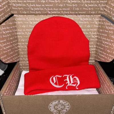 Gorro rojo Chrome Hearts CH NUEVO Y 100% AUTÉNTICO 2025 F/W Foto 1 de 4