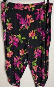 Susan Graver Mujer 2X Colorido Floral Líquido Tejido Pantalones Cortos Bolsillos Resort - Imagen 1 de 12