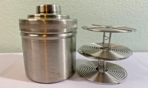VINTAGE Simmon Omega 35mm Stainless Steel Film Tank - 2 Reels - Made in Japan - Bild 1 von 6